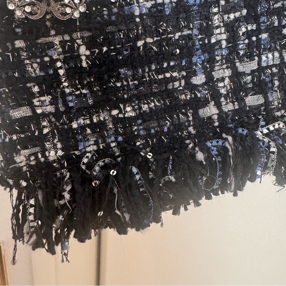 Zara Elegant Black Tweed Women Bag - Picture 4 of 8